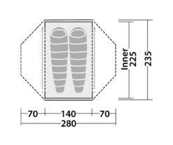Robens Lodge 2 -Outdoor Camping Shop 130256 Lodge 2 Drawing Floorplan3 1280x1280