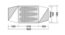 Robens Stony Brook 3 -Outdoor Camping Shop 130270 Stony Brook 3 Drawing Floorplan3 1280x1280