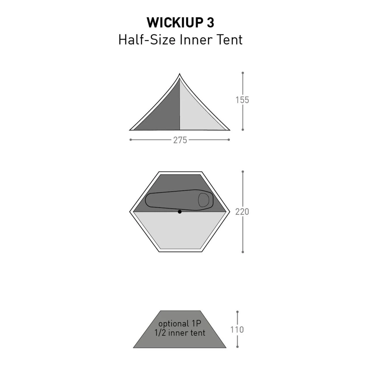 Bach Acc Half Size Innertent Wickiup 3 4 Bach Acc Half Size Innertent Wickiup 3 - Image 2