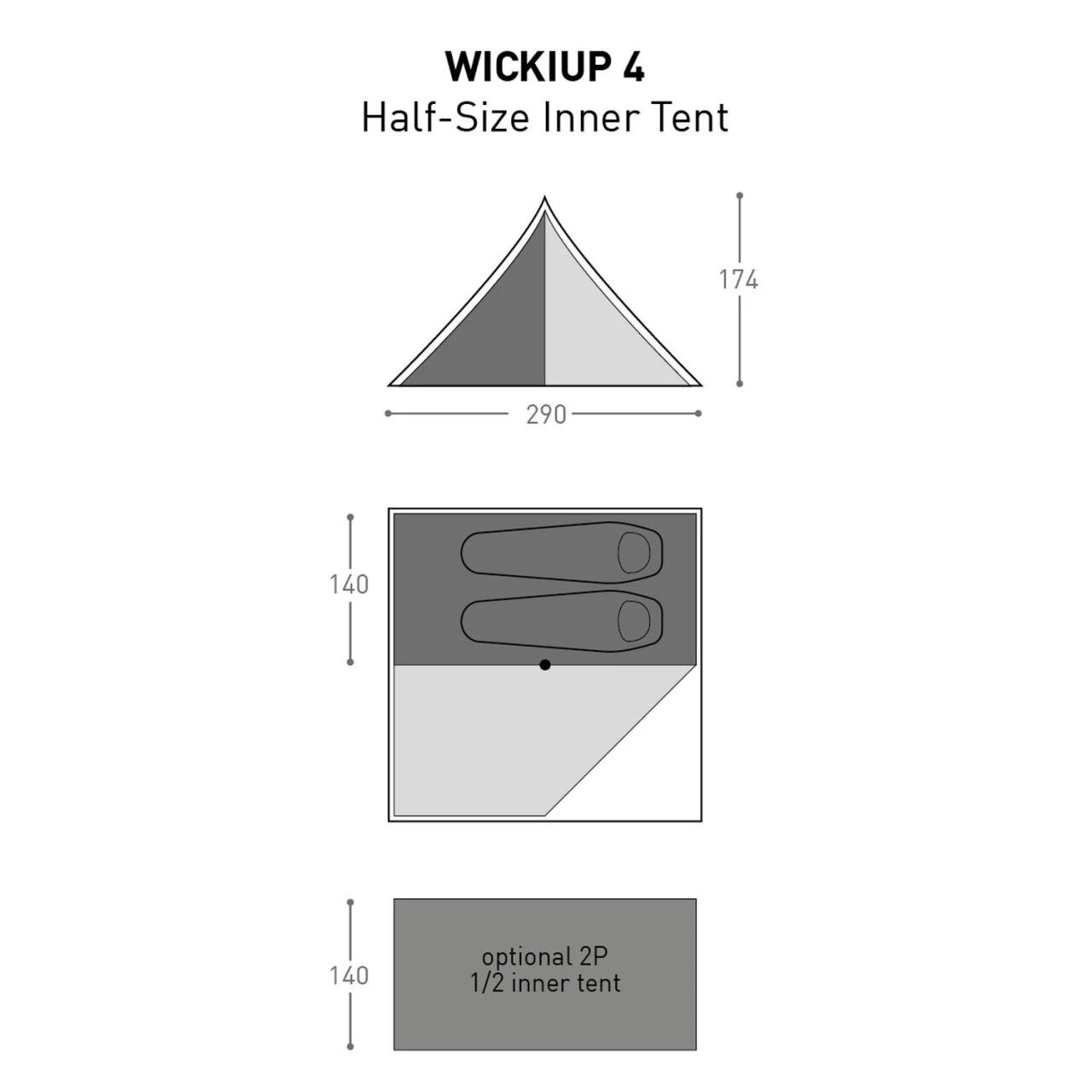 Bach Acc Half Size Innertent Wickiup 4 4 Bach Acc Half Size Innertent Wickiup 4 - Image 2