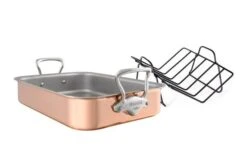 Mauviel Roasting Pan With Rack M'150 S