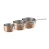 Mauviel Set Of 3 Saucepans M'150 S -Outdoor Camping Shop 6110501 600x600
