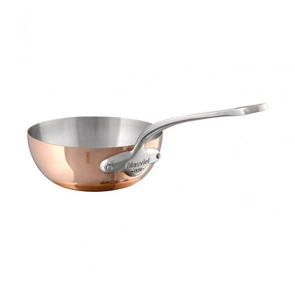 Mauviel Curved Splayed Sautepan M'150 S 3 Mauviel Curved Splayed Sautepan M'150 S