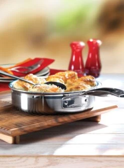 Le Creuset Classic Stainless Steel Saute Pan With Poaching Insert 14 Le Creuset Classic Stainless Steel Saute Pan With Poaching Insert -Outdoor Camping Shop 96204220001000 LS00002 1280x1280