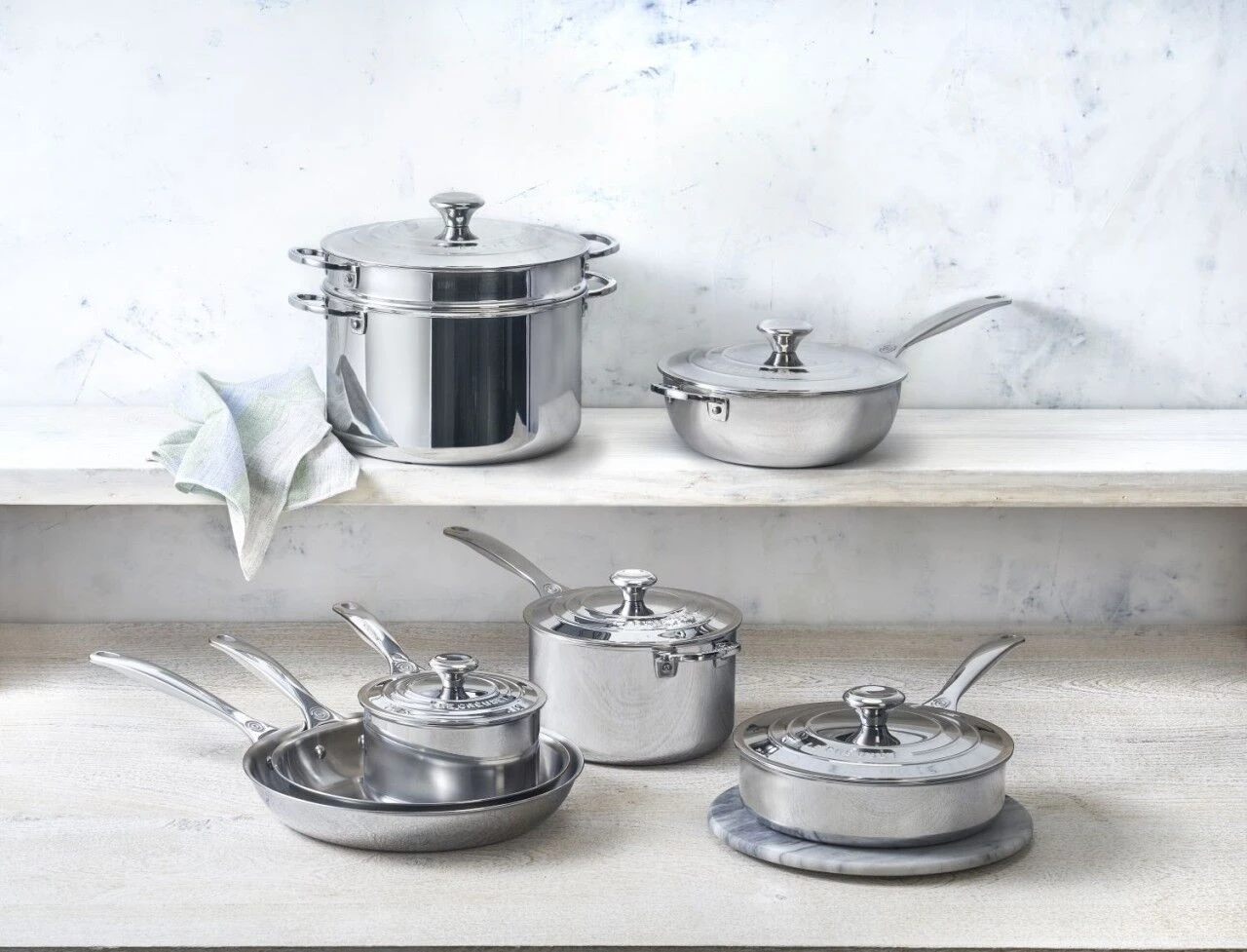 Le Creuset Stainless Steel Pasta Pot With Colander Insert 4 Le Creuset Stainless Steel Pasta Pot With Colander Insert - Image 2