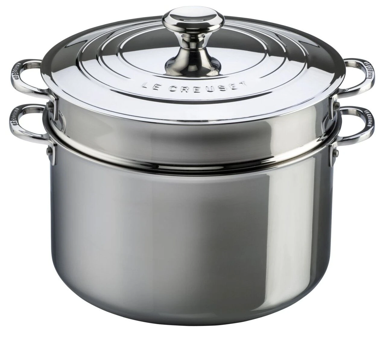 Le Creuset Stainless Steel Pasta Pot With Colander Insert 3 Le Creuset Stainless Steel Pasta Pot With Colander Insert