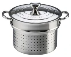 Le Creuset Stainless Steel Pasta Pot With Colander Insert 16 Le Creuset Stainless Steel Pasta Pot With Colander Insert -Outdoor Camping Shop 96604926000000 1 1280x1280