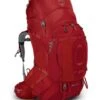 Osprey Ariel Plus 85 -Outdoor Camping Shop Ariel Plus 85 S21 Side Black Carnelian Red web 1280x1280